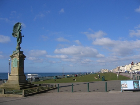 Hove sea front looking west