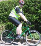 Green bike - Preparing for a ride