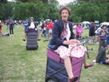 Three Grannies rocking around on their shopping trollies (Segways) - Clapham Common 20th June 2010 09:27